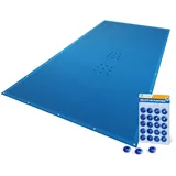 VOUNOT Poolabdeckung Rechteckig Dunkelblau 4x8 m