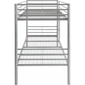 Atlantic Home Collection Etagenbett Alex 90 x 200 cm Metall silber