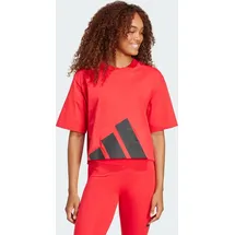 Adidas Essentials Big Logo Boyfriend Kurzarm-T-Shirt Pure Ruby / Black S