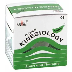 Nasara Kinesio Tape 5 cmx5 m grün inkl.Spenderbox