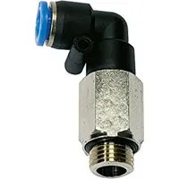 Riegler L-Steckverschraubung »Blaue Serie« lang, drehbar, G 1/4 a.,