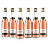 Sant'Orsola Lambrusco Emilia IGT Frizzante Roséwein Schaumwein 6 Flaschen Lambrusco NV trocken (6 x 0.75 l)