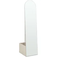[en.casa] Garderobenspiegel Kuonta 165 x 40 x 51 cm Sandfarben