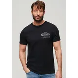 Superdry T-Shirt »CLASSIC VL HERITAGE CHEST TEE«, Gr. M, nero black marl , 71211050-M