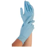 Hygonorm Nitril-Handschuh Allfood Safe, puderfrei blau, Franz Mensch