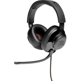JBL Quantum 200 Over-Ear Gaming Headset – Wired 3,5 mm Klinke und PC-Splitter – Mit hochklappbarem Boom-Mikrofon – Kompatibel mit vielen Plattformen – Schwarz