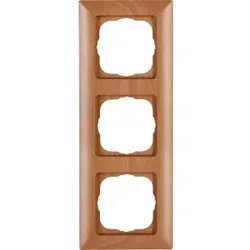 Kopp 306715060 MILANO - Abdeckrahmen 3-fach, Farbe: buche