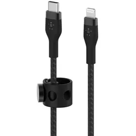Belkin BoostCharge Pro Flex USB-C Kabel mit Lightning Connector 1 m, Schwarz