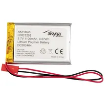 Akyga LP623255 Akkupack x Spezial-Akku LiPo 3.7 V 1100 mAh
