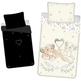 OEM Lion King Design Kuschelige Bettwäsche Baumwolle, 140x200 cm, & 70x90 cm,