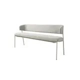 Schöner Wohnen Sitzbank Polsterbank Grau 163 x 80 x 56 cm