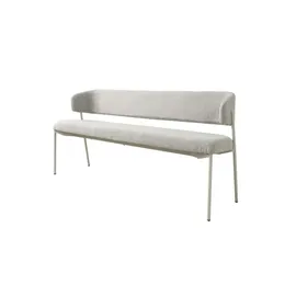 Schöner Wohnen Sitzbank Polsterbank Grau 163 x 80 x 56 cm