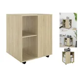 vidaXL Rollschrank Sonoma-Eiche 60x53x72 cm Holzwerkstoff