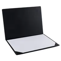 Pavo Aufklappbare Schreibtischunterlage, PU Leder, 50 x 35 cm, schwarz