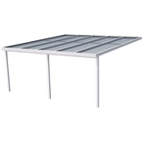 Gutta Terrassendach Premium 511 x 506 cm weiß/polycarbonat opal weiß