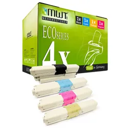 4 Mehrwegtoner kompatible Lasertoner ersetzt OKI 44469741 HC 44469742 HC 44469814 HC 44469740 HC Mehrfarbig