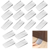 16 Stück Türstoppkeil Ischkeil Transparente, HöHenverstellbar Fensterstopper Keil, Transparente Möbelunterlegscheiben Keile für Türen, Bücherregale, Fenster, Schränke, Tische und Stühle, Küchenmöbel
