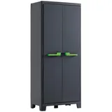 KETER Kunststoffschrank Moby grau Kunststoff, B/H/T: ca. 80x182x44 cm, - Anthrazit, Grau, Gruen