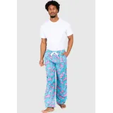 Lousy Livin Pant Greater Flamingos Pyjama-Hose Blau/Pink M