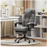 Vinsetto Bürostuhl Polyester Grau