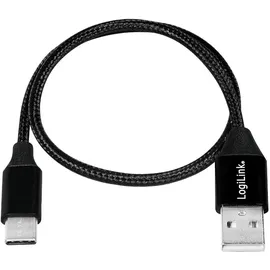 Logilink CU0140 1 m, USB 2.0 USB (Typ A) zu USB (Typ C, schwarz,