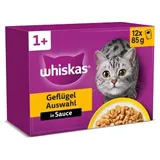 Whiskas Geflügel Auswahl in Sauce 12 x 85 g