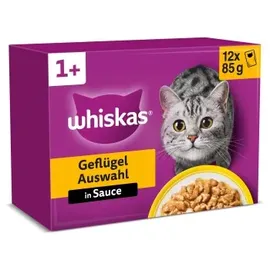Whiskas Geflügel Auswahl in Sauce 12 x 85 g