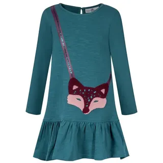 happy girls A-Linien-Kleid Happy girls Kleid Langarm Fuchs petrol (1-tlg) rosa 98 EU