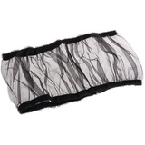 Uinfhyknd VogelkäFig Abdeckung Samen FäNger VogelkäFig Nylon Mesh Netz Abdeckung Rock Bewachen (Schwarz)