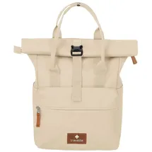 Travelite Short Handle Rollup Rucksack 14 l Beige/Off-White