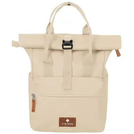 Travelite Short Handle Rollup Rucksack 14 l Beige/Off-White