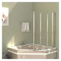 vidaXL Duschabtrennung 120x140 cm Hartglas Transparent