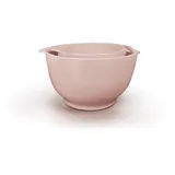 Qdesign - Set aus 2 Rührschüsseln 18 & 24 cm Melamin - aus Neutralem & Gesundem Material - Stapelbare Küchenbehälter - Rutschfeste Unterlage - Altrosa