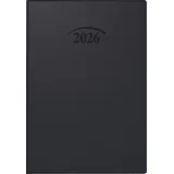 Brunnen Taschenkalender 712 2026 | A7, Kunststoff, schwarz