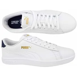 Puma Smash v2 L puma white-peacoat-puma team gold 45