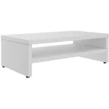 CARO-Möbel Monitorständer SUBIDA Bildschirmaufsatz 42x13x23 cm Weiß