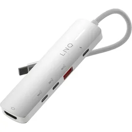 Linq 5in1 Pro USB-C Multiport Hub | Space Grey-White