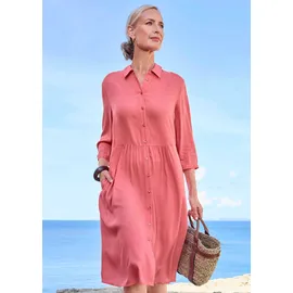 GOLDNER Luftiges Hemdkleid Midi Koralle 54