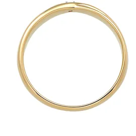 Elli DIAMONDS Ring 585 Gelbgold Ehering, Verlobungsring Diamant Weiß Brillantschliff (0.03 ct) Gel - Gr. 52