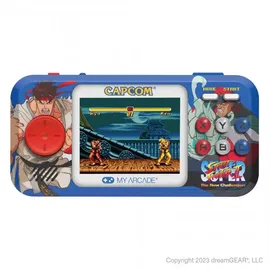 My Arcade Super Street Fighter II Pocket Player Pro tragbares Gaming-System (2 Spiele in 1)
