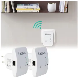 casativo Mini-WLAN-Repeater 300 Mbit/s weiß