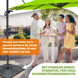 Kesser Doppelsonnenschirm 460 x 270 cm Grün