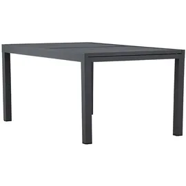 VCM Capo Gartentisch 160-240 x 100 x 75 cm Schwarz
