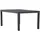 VCM Capo Gartentisch 160-240 x 100 x 75 cm Schwarz
