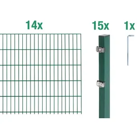 GAH Alberts Doppelstabmatten-Grundset 2,0 x 28 m grün