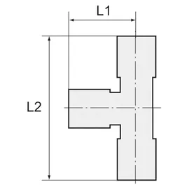 Riegler T-Steckverschr., L-Form, drehbar, G 3/8 a., Schlauch- Ø8, ES