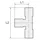 Riegler T-Steckverschr., L-Form, drehbar, G 3/8 a., Schlauch- Ø8, ES