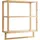 [en.casa] Badezimmerregal, Natur, Holz, 52x58.5x21 cm, Badezimmer, Badezimmerregale, Badregale