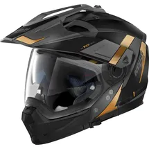 Nolan N70-2 X Skyfall N-Com, Modularhelm - Matt Schwarz/Grau/Gold - M