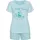 VIVANCE Shorty Pyjama-Shorts Blau/Weiß 32/34